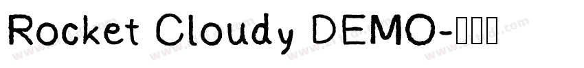 Rocket Cloudy DEMO字体转换
